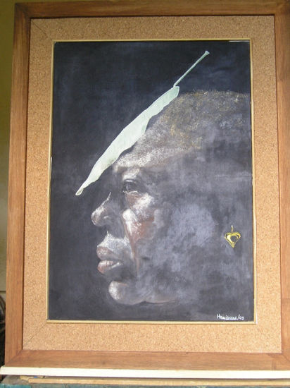 Retrato de hombre africano Oil Canvas