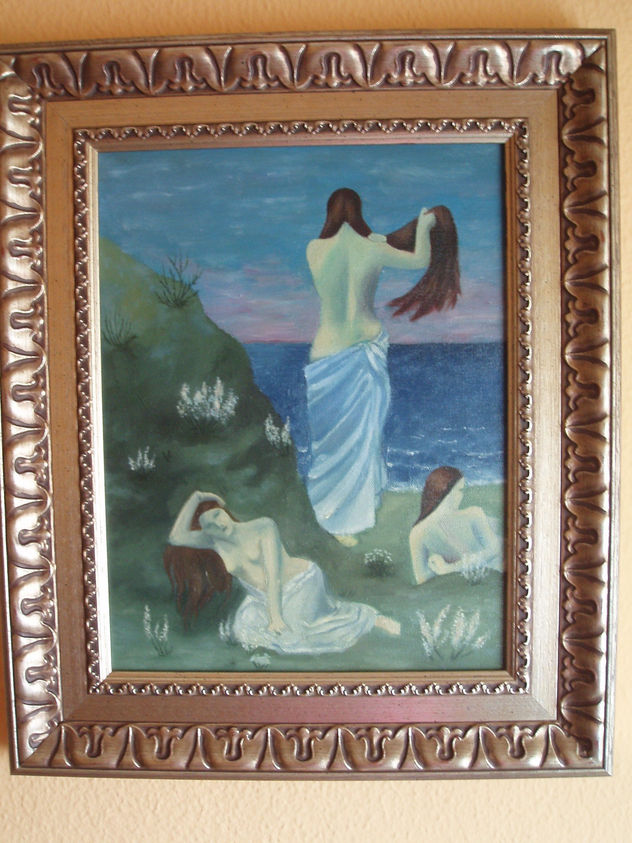 Jeunes filles au bord de la mer