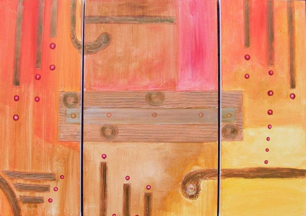 triptico cuadro moderno