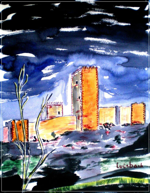 Alcazar de Molina de Aragon; Atardecer.