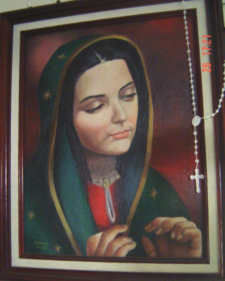 Virgen de Guadalupe Oil Canvas