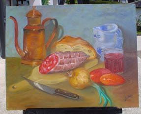 Bodegon de Cocina Oil Canvas Still Life Paintings