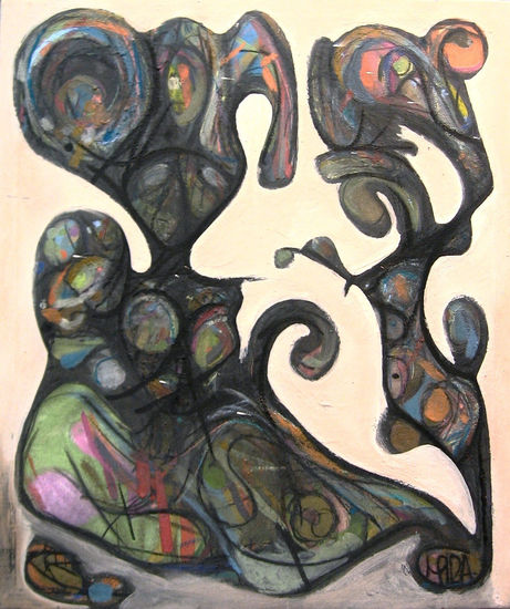 Alunaje Acrylic Canvas Figure Painting