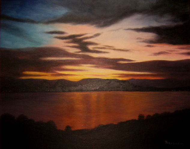 Atardecer de Panama Oil Canvas Landscaping