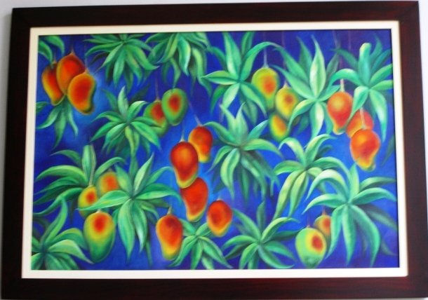 Mangos Oil Canvas Floral Painting