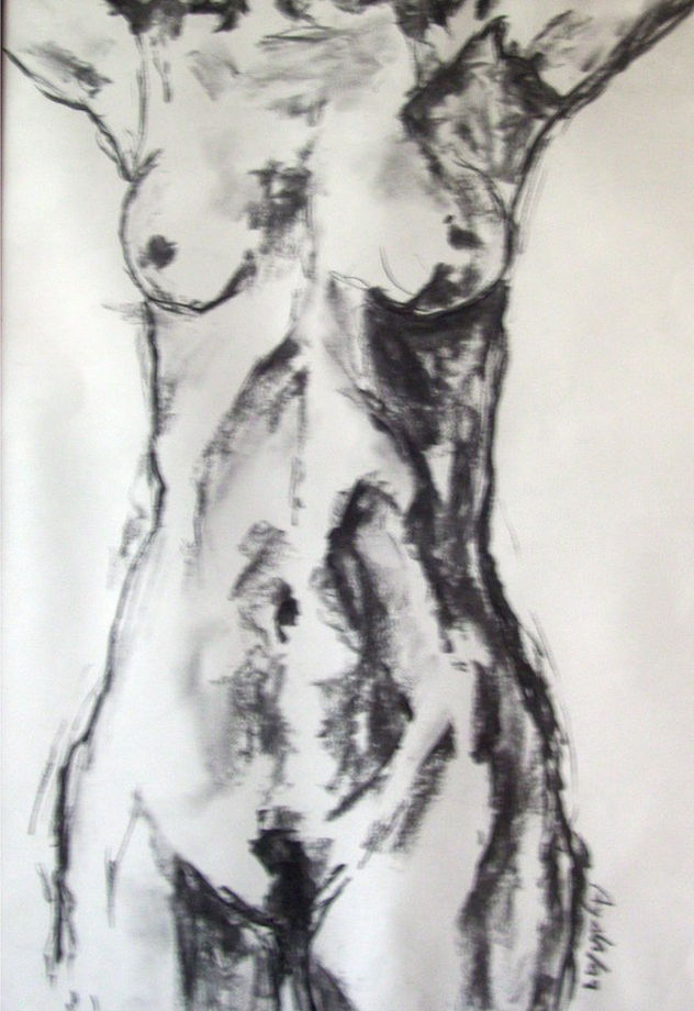 mujer de frente