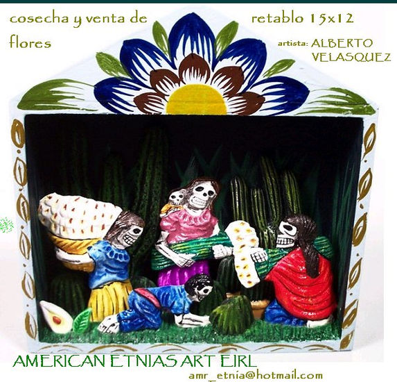 calaveras floristas 