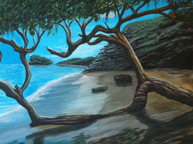 PLAYA ESCONDIDA (2) Acrylic Canvas