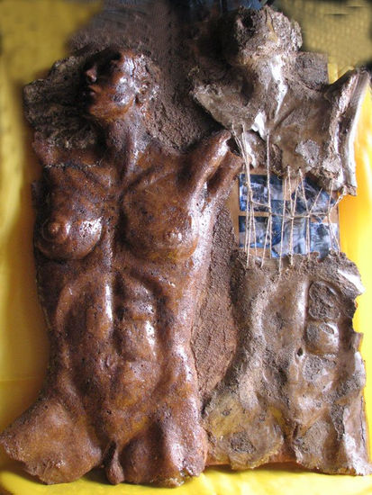 Hombre - Mujer Wood Figurative