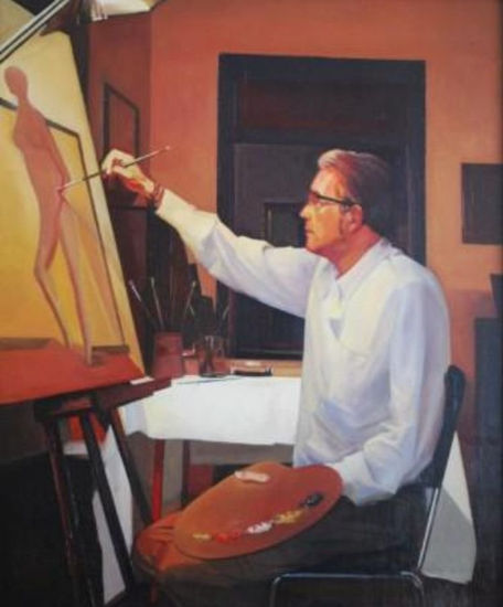 JOSE LUIS SANS Óleo Lienzo Retrato