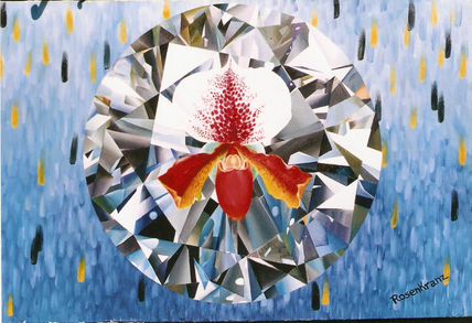 Orquidea y azul
