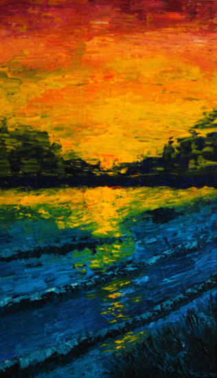 atardecer Oil Canvas Landscaping