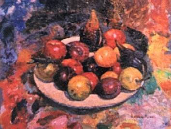 Plato con frutas