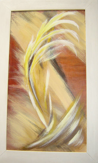 flor do deserto 2. 70x44cm. Acrylic Panel Floral Painting