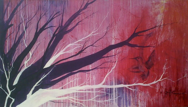 Invierno Rojo Acrylic Canvas Others