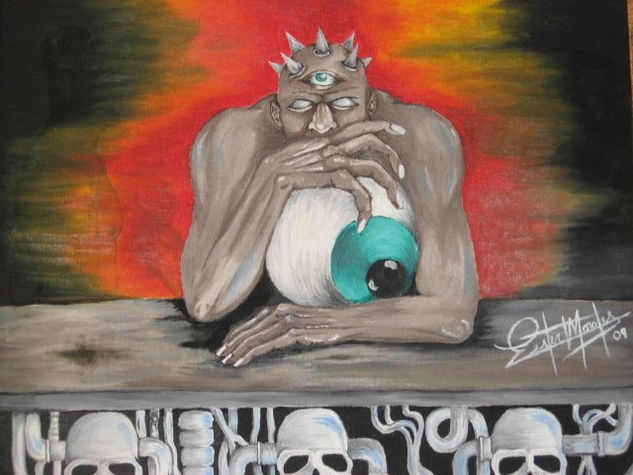 El Demonio ciego Oil Canvas Others