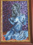 mujer en azul