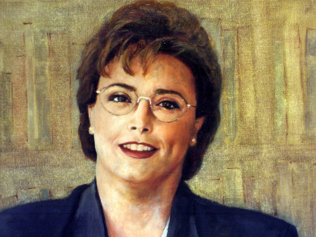 LOLA . DETALLE Óleo Lienzo Retrato