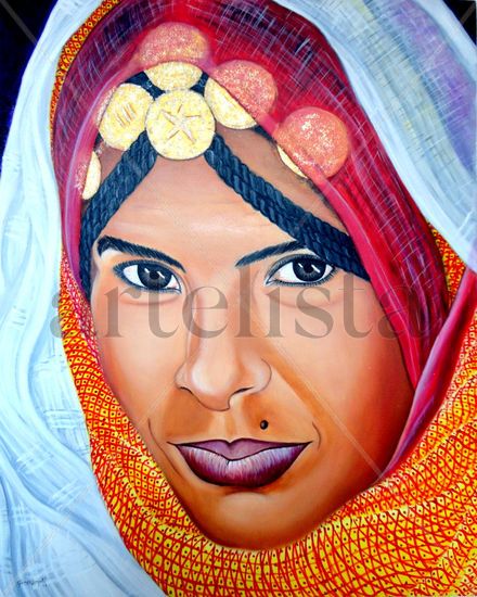 MIRADA DE ERITREA Acrylic Canvas Portrait