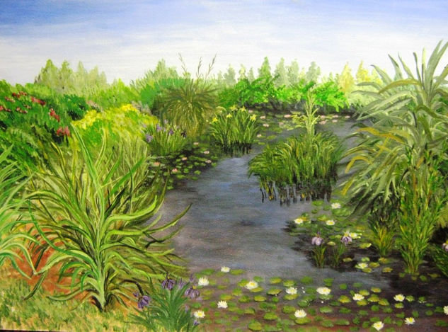 JARDIN DE LAS DELICIAS iV Oil Canvas Landscaping