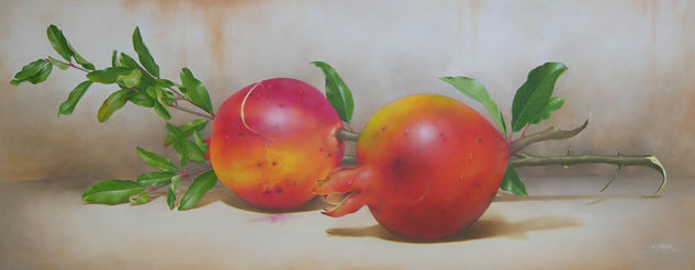 Granadas Oil Canvas Still Life Paintings