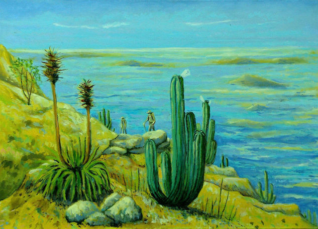 Laderas cerro Provincia. Oil Canvas Landscaping