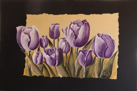Tulipanes violeta