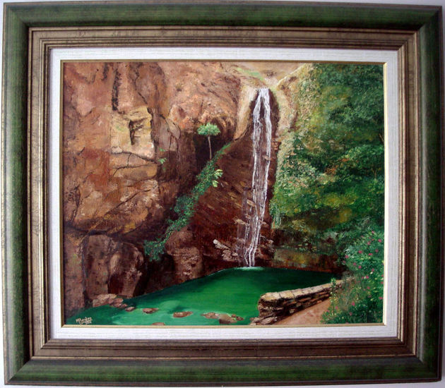 CASCADA LOS CHORROS Oil Canvas