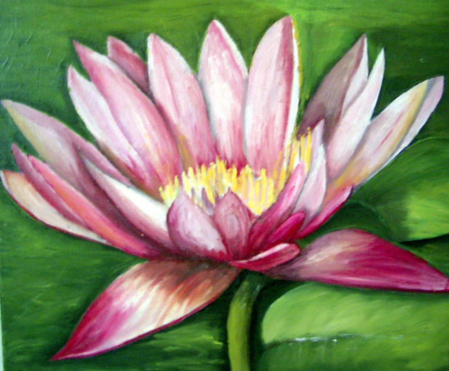 NENUFER 2 Oil Canvas Floral Painting