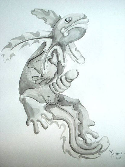 El ajolote Charcoal