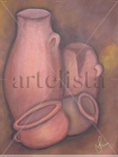 Jarrones Acrylic Canvas Still Life Paintings