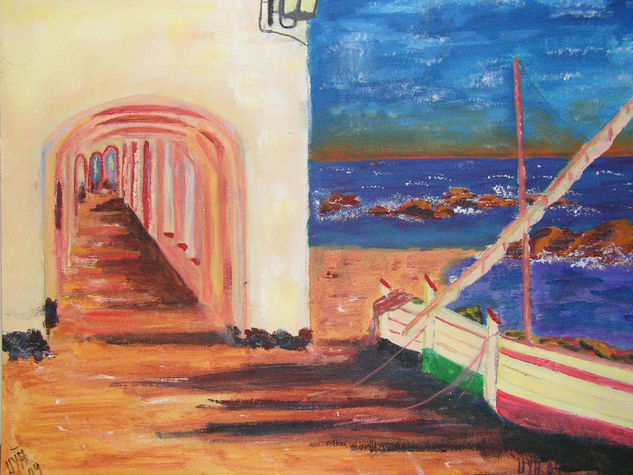 calella Oil Canvas Landscaping