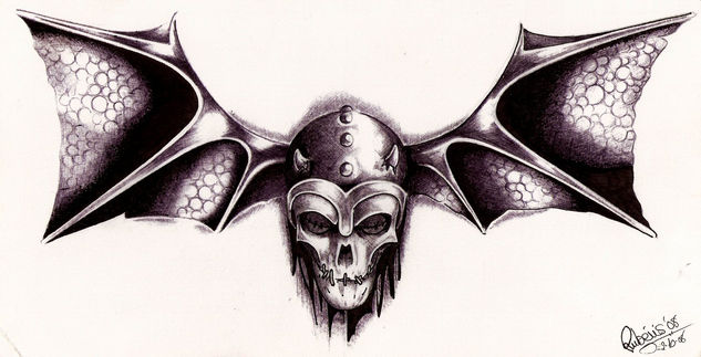 old skull Tinta