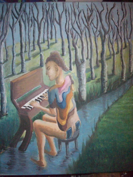 Pianista componiendo