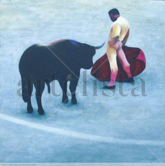 Tauromaquia. César Rincón en Cali, Colombia. Acrylic Canvas Others