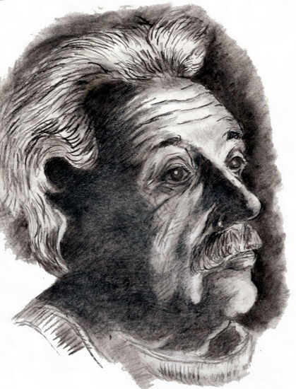 Albert 1 Pencil (Black) Paper Portrait