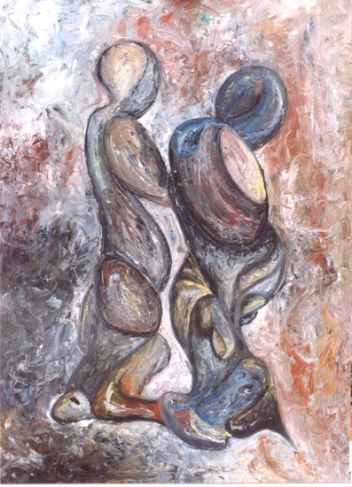 De la  Serie Seres Extraños 1 Oil Canvas Figure Painting