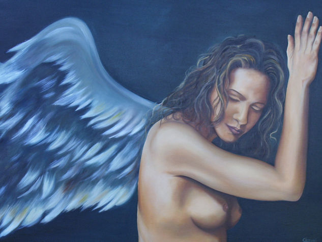 Mujer angel Oil Canvas Nude Paintings