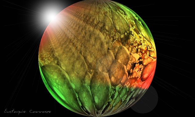 Sol y planeta desconocidos, (Sun and planet unknown) 