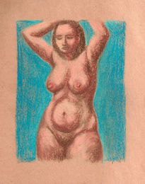 Desnudo en pastel