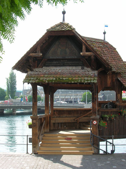 Puente de La Capilla (Kapellbrücke) Lucerna-Suiza Travel Color (Digital)