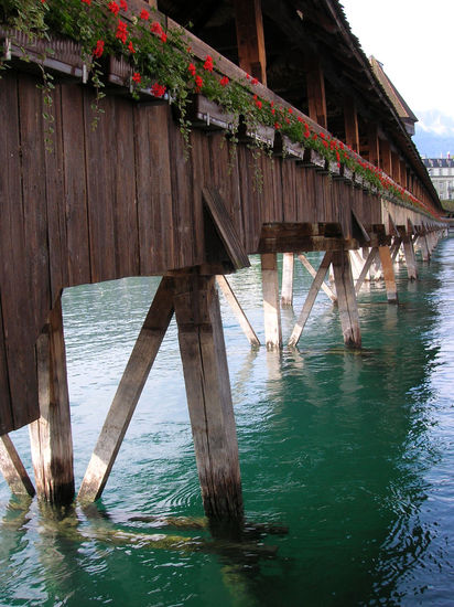 Puente de La Capilla (Kapellbrücke) Lucerna-Suiza Travel Color (Digital)