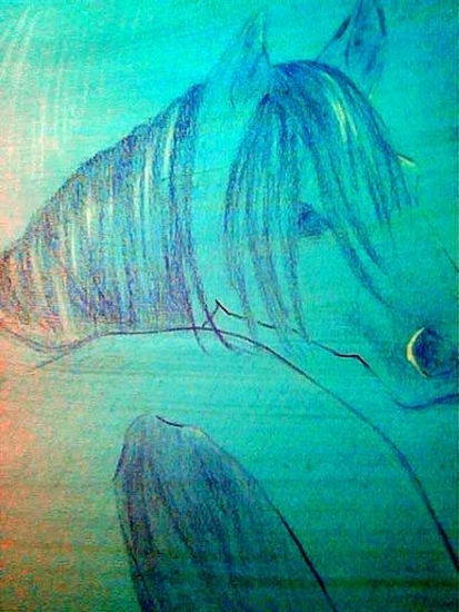 CABALLO AZUL Pencil