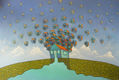 "flying away"