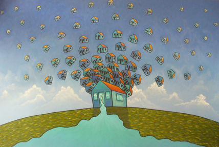 "flying away"