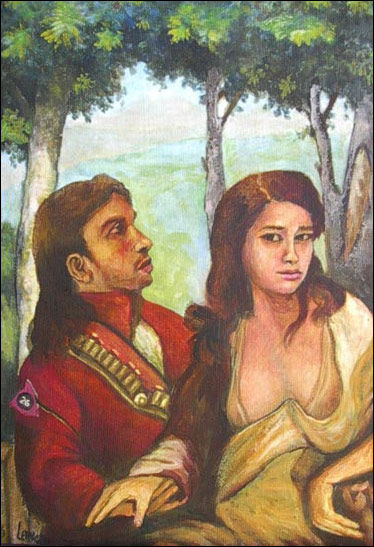 Pareja rebelde Oil Canvas