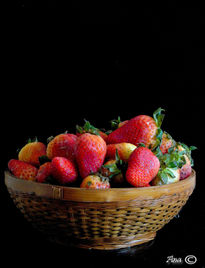 Cesta con fresas