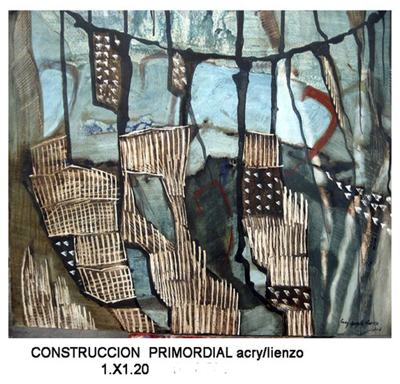 CONSTRUCCION  PRIMARIA Acrylic Canvas Landscaping