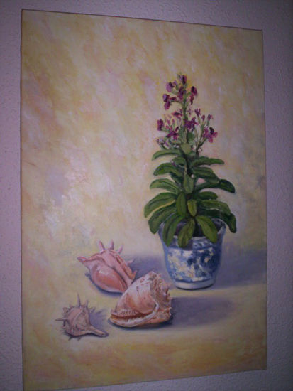 caracolas Oil Canvas Still Life Paintings