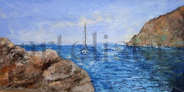 CALA DE MALLORCA Oil Canvas Marine Painting